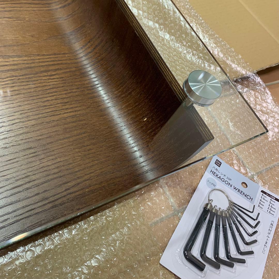 【美品】スペースエイジ ミッドセンチュリー 曲げ木 プライウッド ガラステーブル