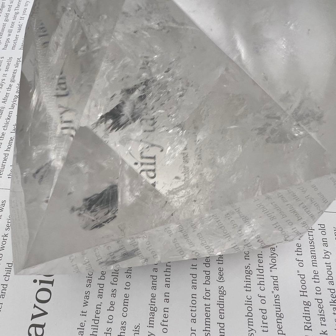 ✳☆唯一無二 超極大☆激凄超逸品☆高透明度 大迫力✨虹入り 水晶 六角柱 天然石