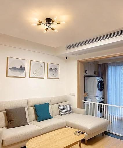 【M3035-67-42】北欧風 シーリングライト 6灯 アンティーク