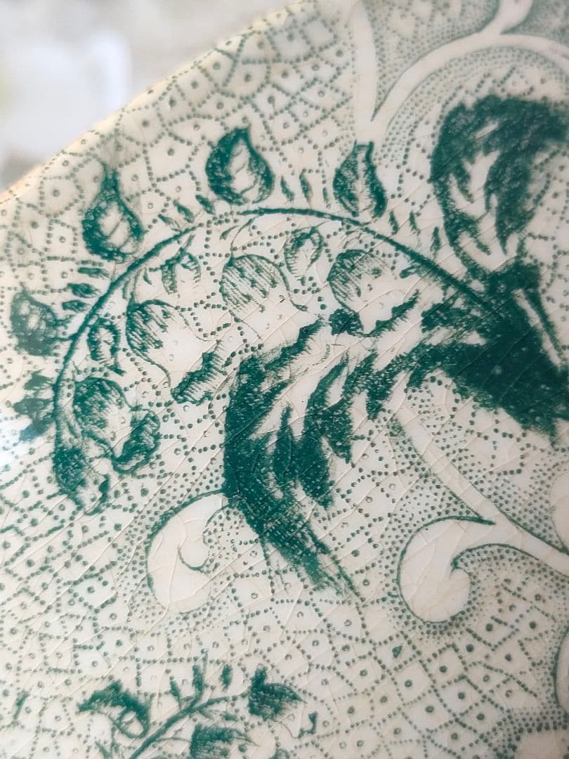 希少　美品　クレイユモントロー　鈴蘭　ボウル　フランスアンティーク