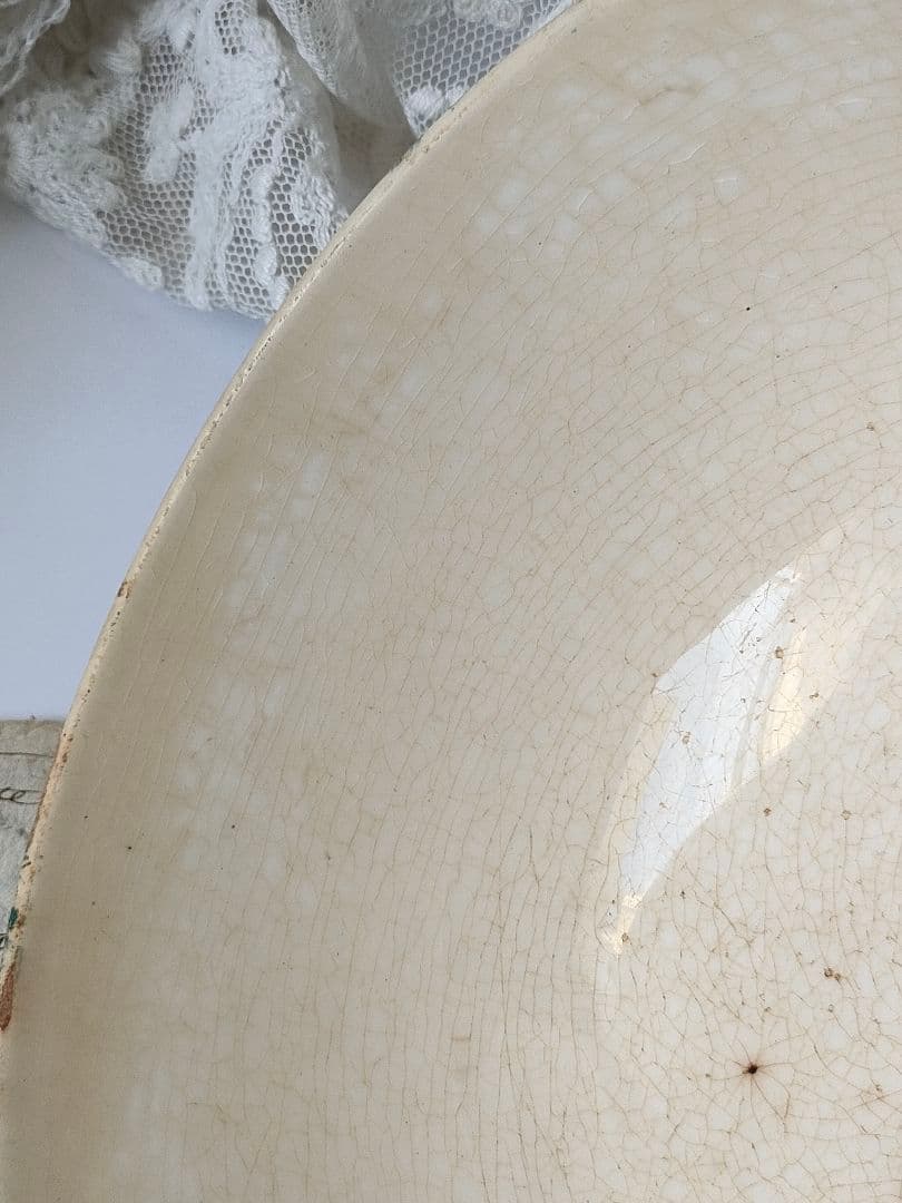 希少　美品　クレイユモントロー　鈴蘭　ボウル　フランスアンティーク