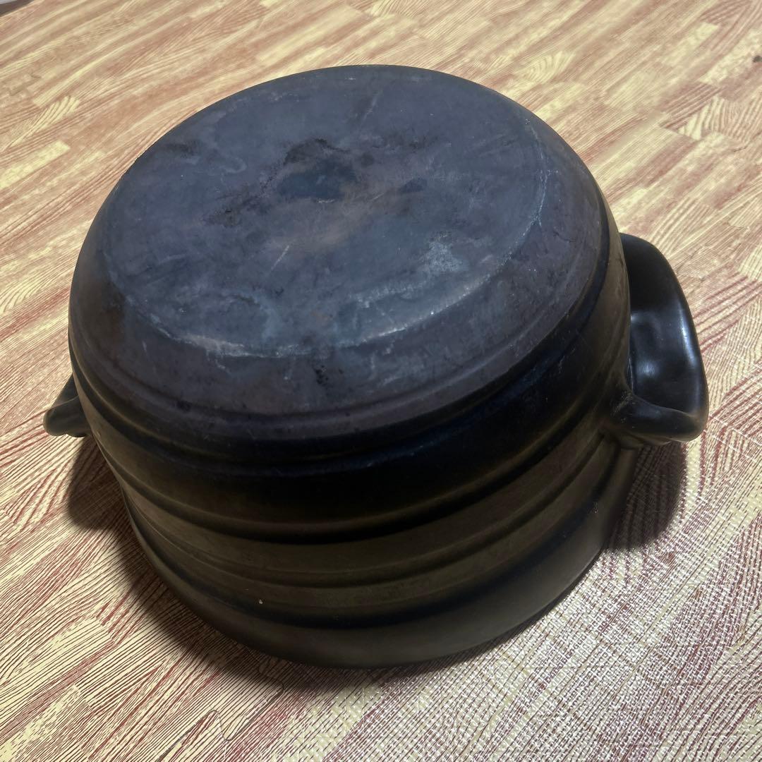 【中古】大黒窯 手造り ごはん土鍋 二重蓋 炊飯 6合炊き