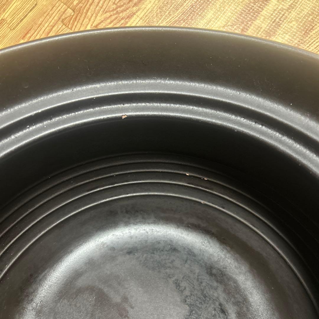 【中古】大黒窯 手造り ごはん土鍋 二重蓋 炊飯 6合炊き