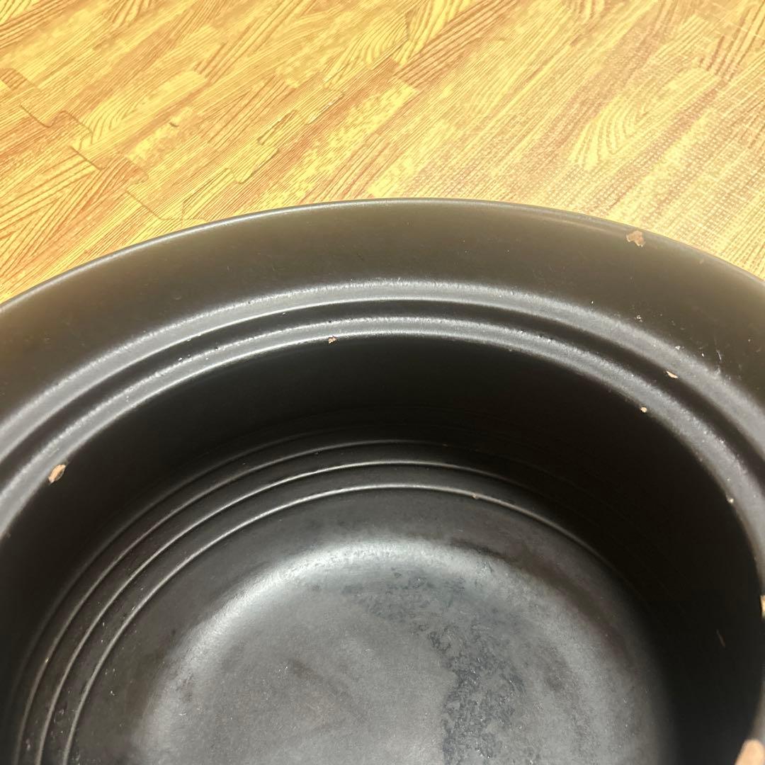 【中古】大黒窯 手造り ごはん土鍋 二重蓋 炊飯 6合炊き