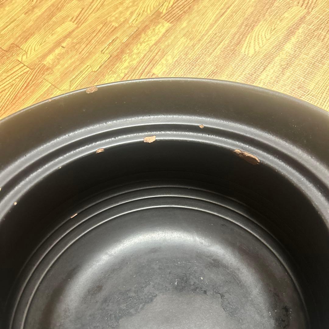 【中古】大黒窯 手造り ごはん土鍋 二重蓋 炊飯 6合炊き