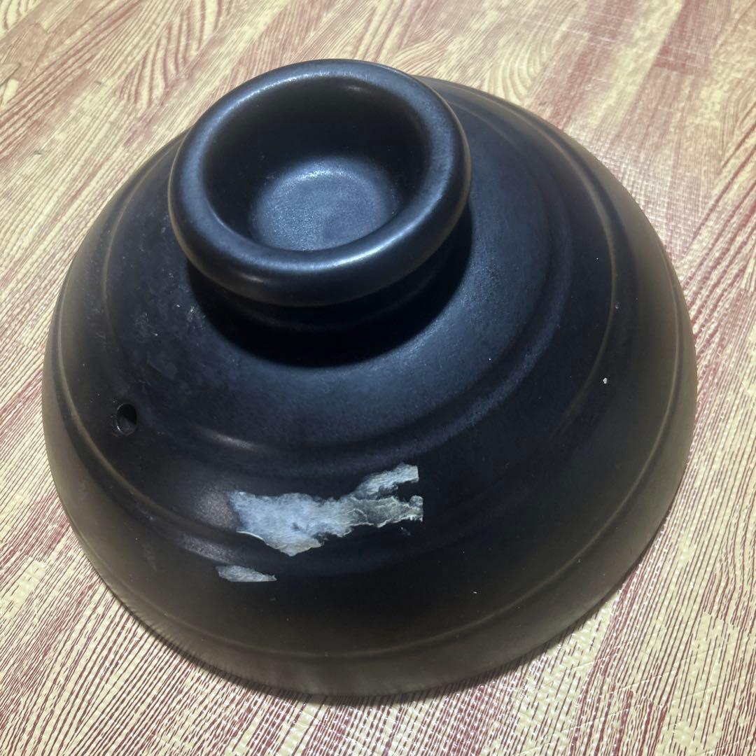 【中古】大黒窯 手造り ごはん土鍋 二重蓋 炊飯 6合炊き