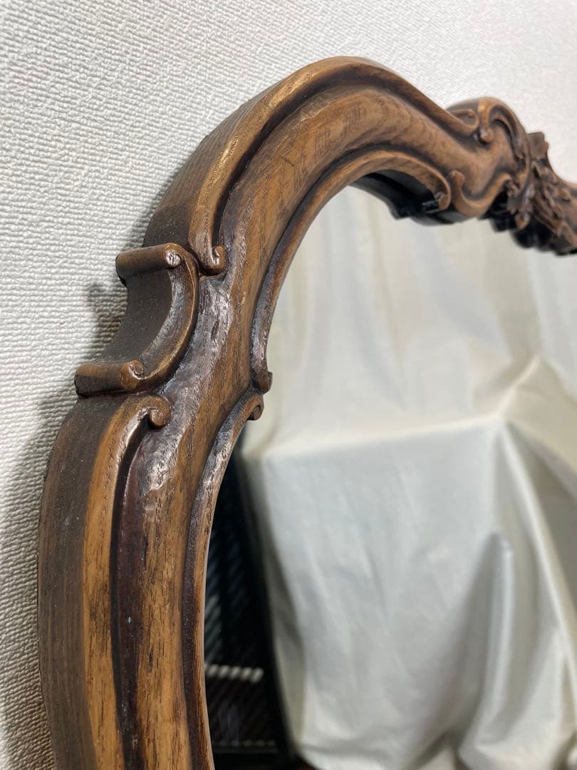 エレガントなデザイン♪壁掛けミラー ウォールミラー アールヌーボー 壁掛け鏡