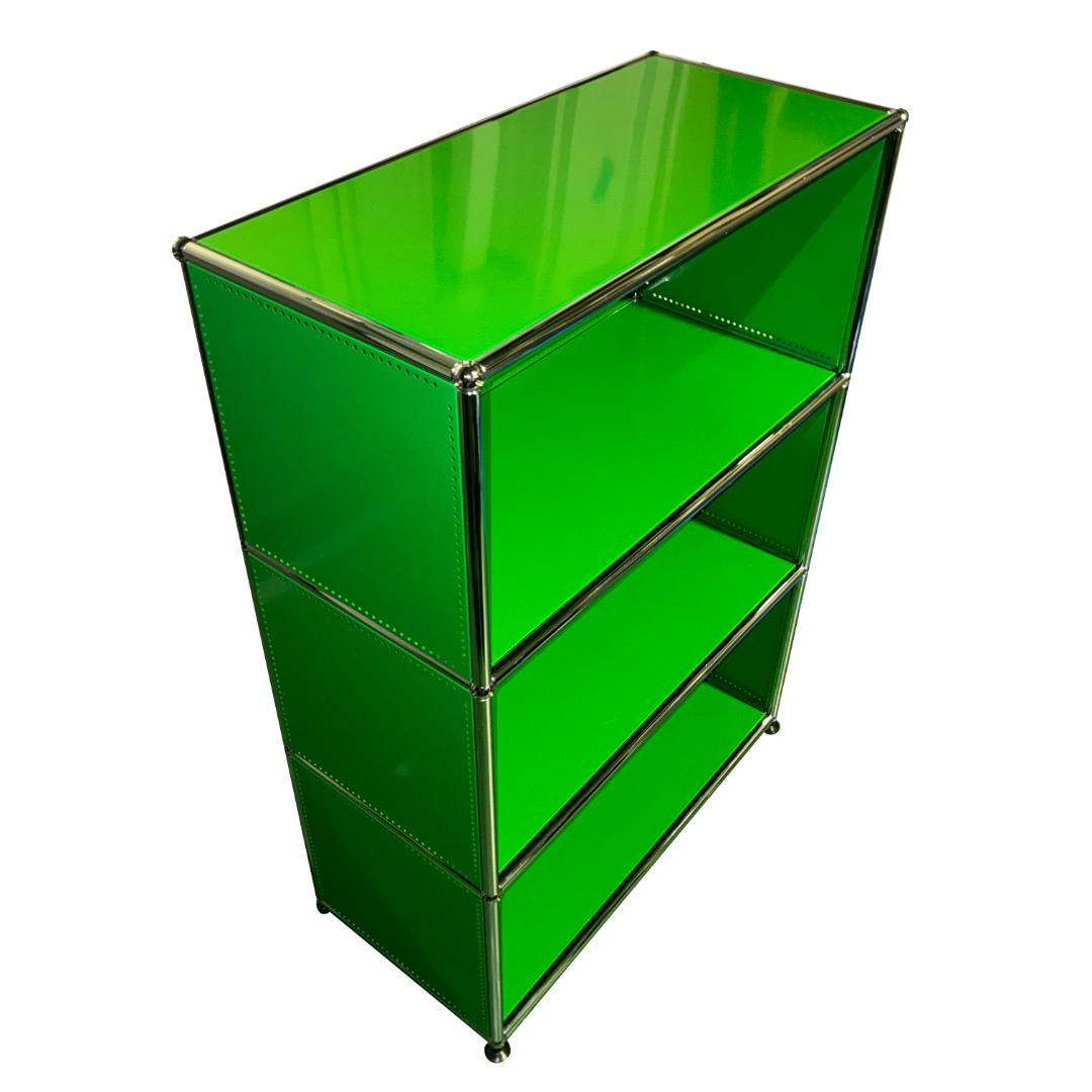 【美品】USMハラー　キャビネット 1列3段 緑