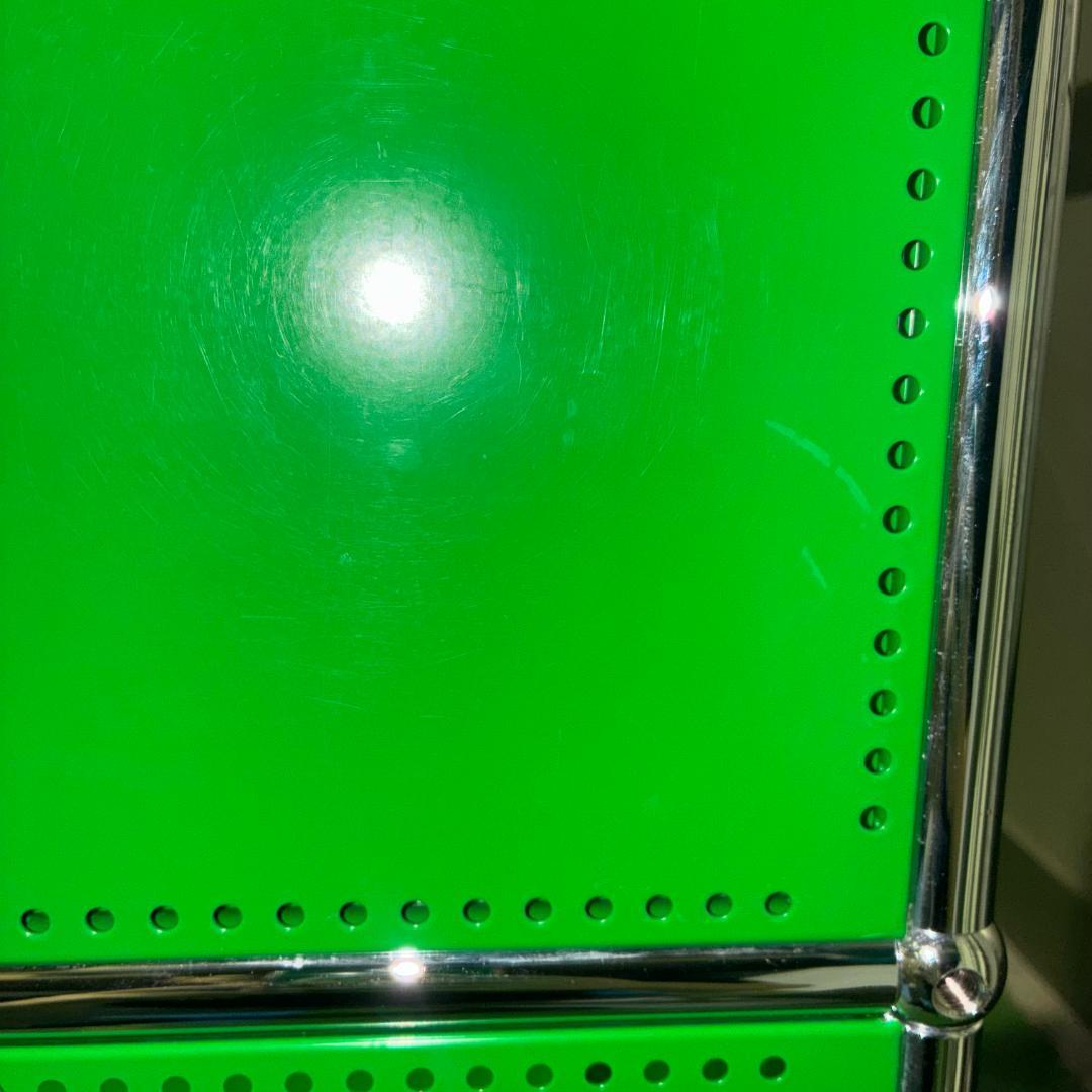 【美品】USMハラー　キャビネット 1列3段 緑