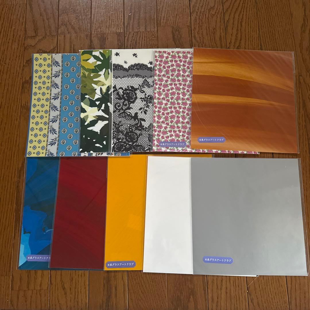 ⭐️新品⭐️グラスアートフィルム10枚セット　（限定&カタログ販売中）