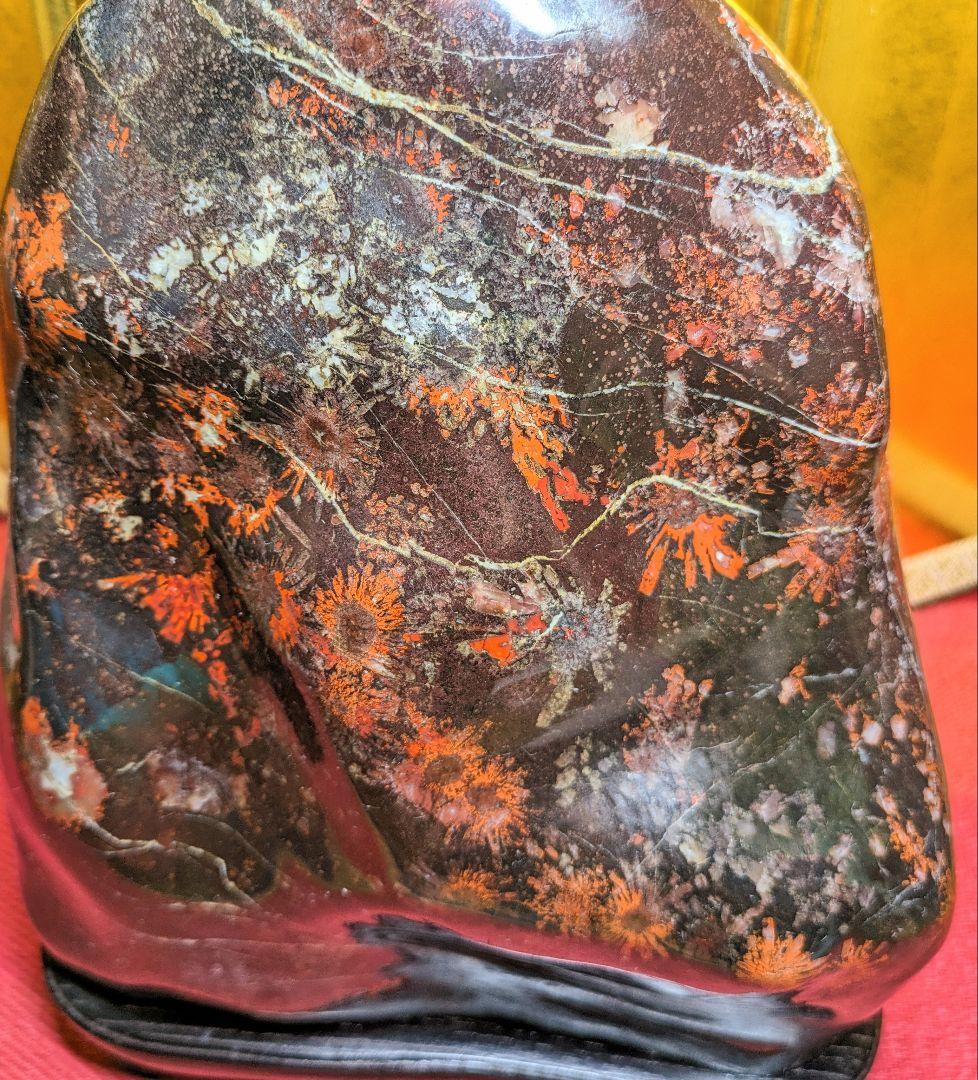 菊花石 岐阜県根尾谷産6.4kg 鑑賞石 観賞石 水石 盆石 置物 天然石