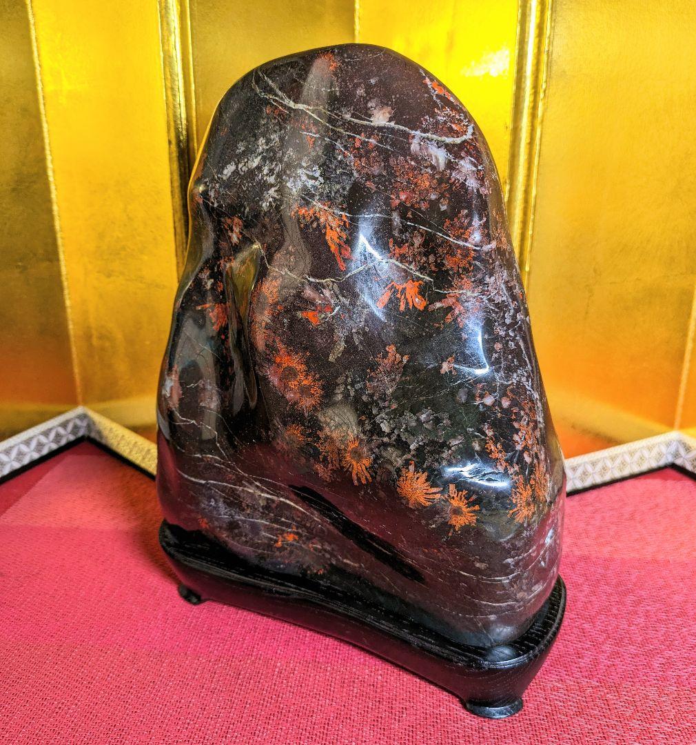 菊花石 岐阜県根尾谷産6.4kg 鑑賞石 観賞石 水石 盆石 置物 天然石