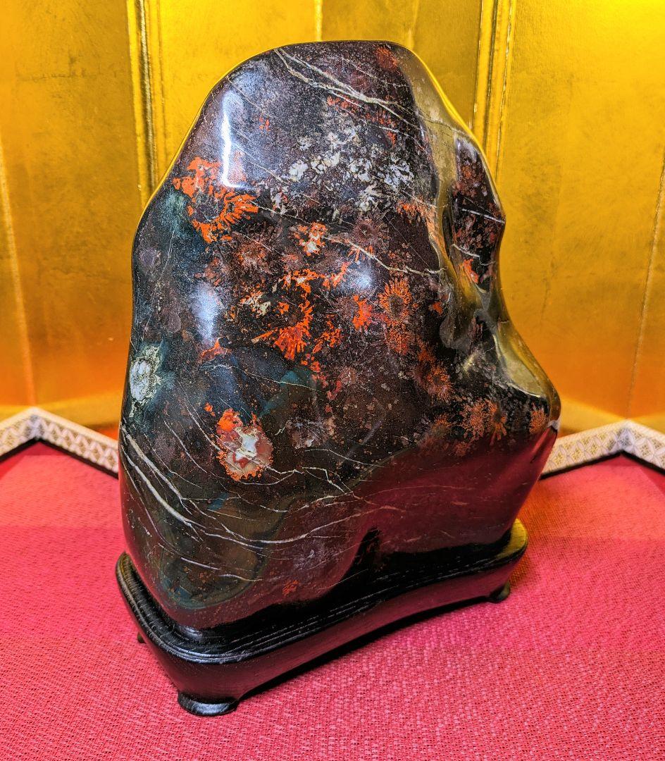 菊花石 岐阜県根尾谷産6.4kg 鑑賞石 観賞石 水石 盆石 置物 天然石