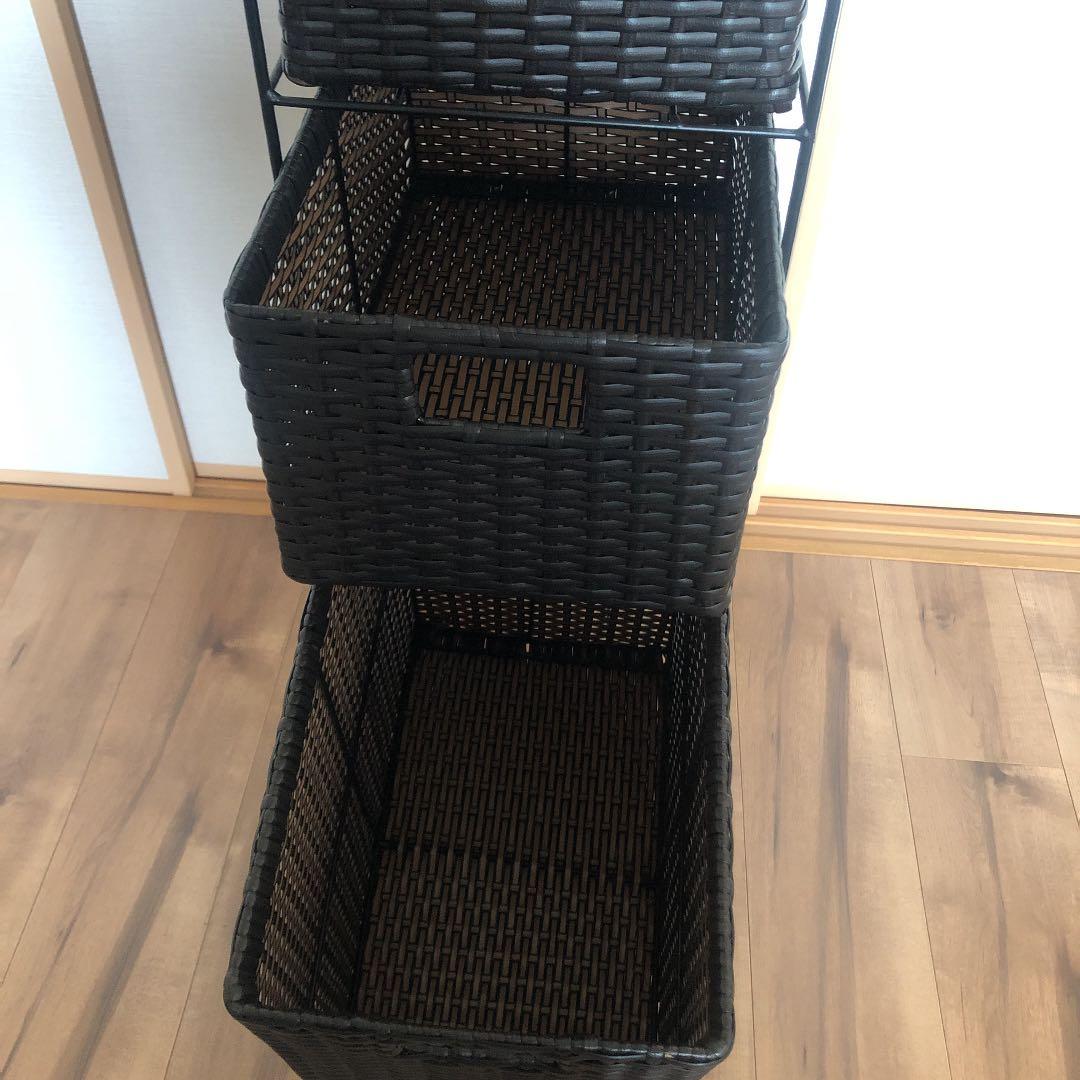 ランドリーチェスト　引き出し3段