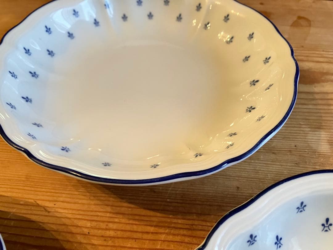 ジノリ アンティコロイヤルブルー 17ラウンド深皿×3 - メルカリ