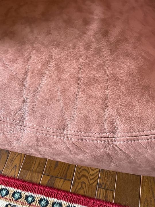 イタリア製　本革　ハイバックゆったり　1人掛けソファー