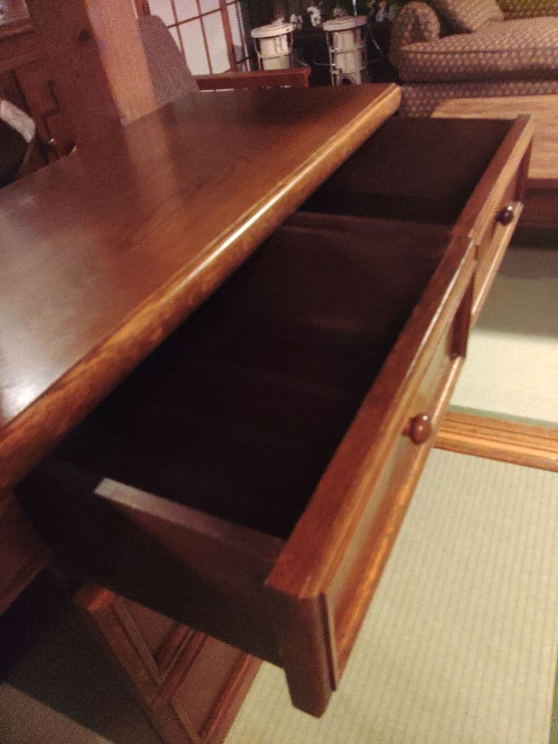 希少　ドレッサー　天然木　チェスト　キャビネット　ミエミラー　高級　アンティーク