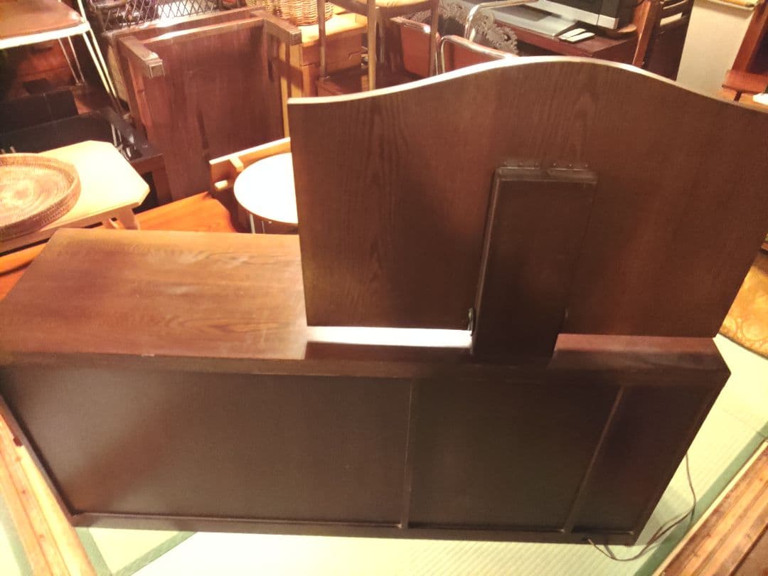 希少　ドレッサー　天然木　チェスト　キャビネット　ミエミラー　高級　アンティーク