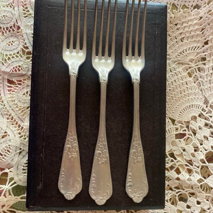 フランス　アンティーク　カトラリーセット スプーン3本 フォーク3本