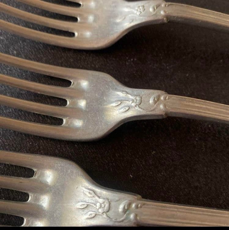 フランス　アンティーク　カトラリーセット スプーン3本 フォーク3本