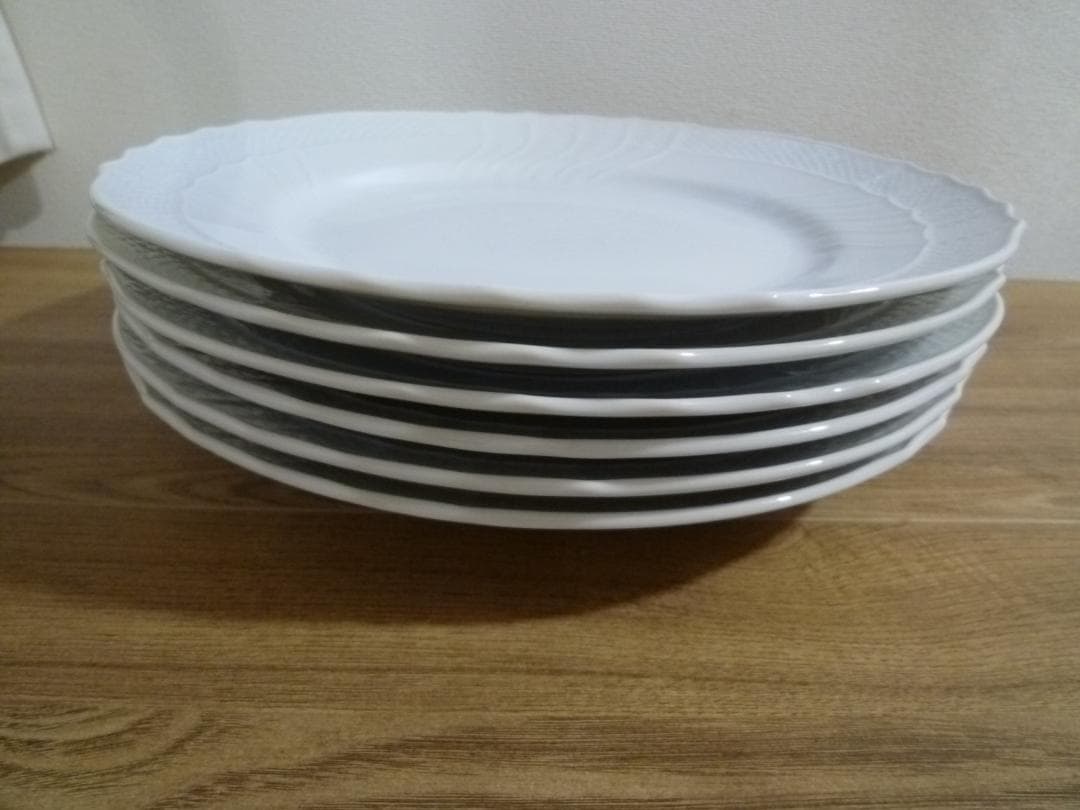 未使用 リチャードジノリ ベッキオホワイト 26.5cm プレート、6枚