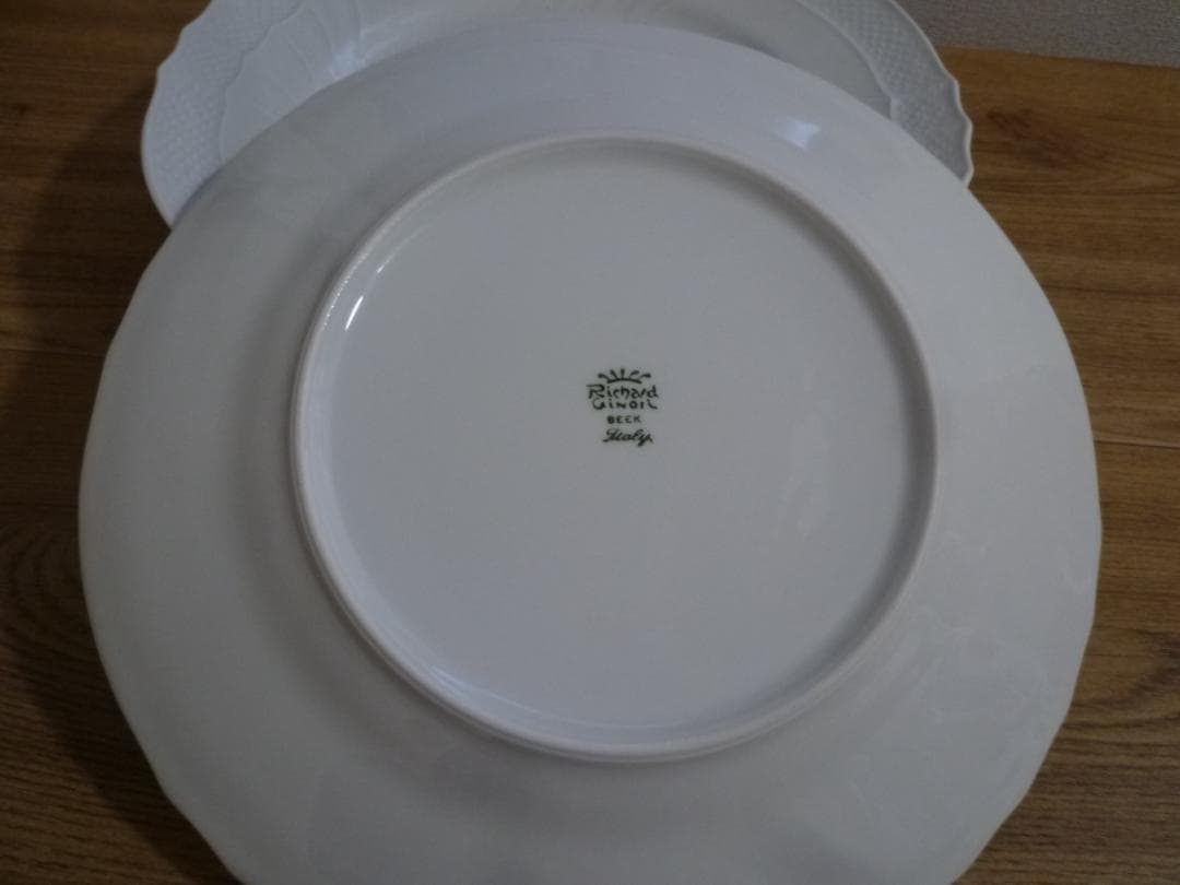 未使用 リチャードジノリ ベッキオホワイト 26.5cm プレート、6枚