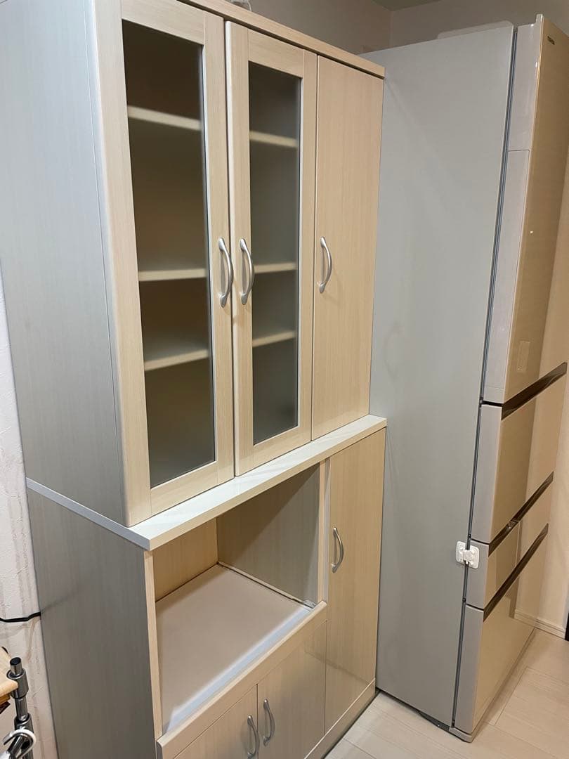 ニトリ　食器棚　80cm【ブリエシリーズ】