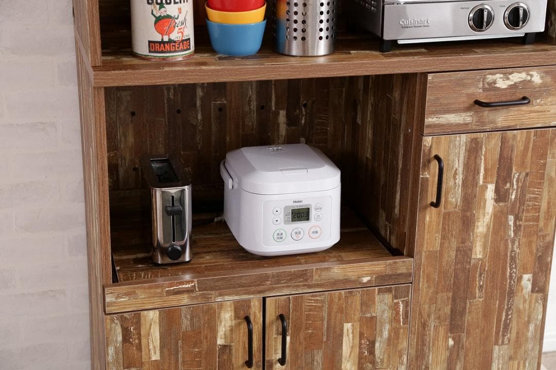 《新品・送料無料》Cave 寄木柄180cmレンジ台