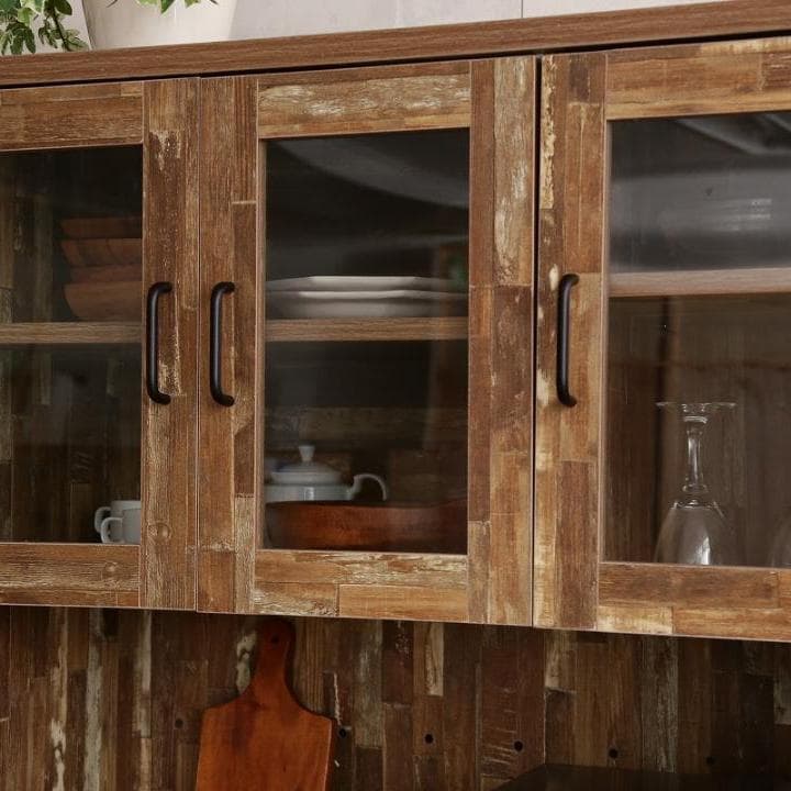 《新品・送料無料》Cave 寄木柄180cmレンジ台