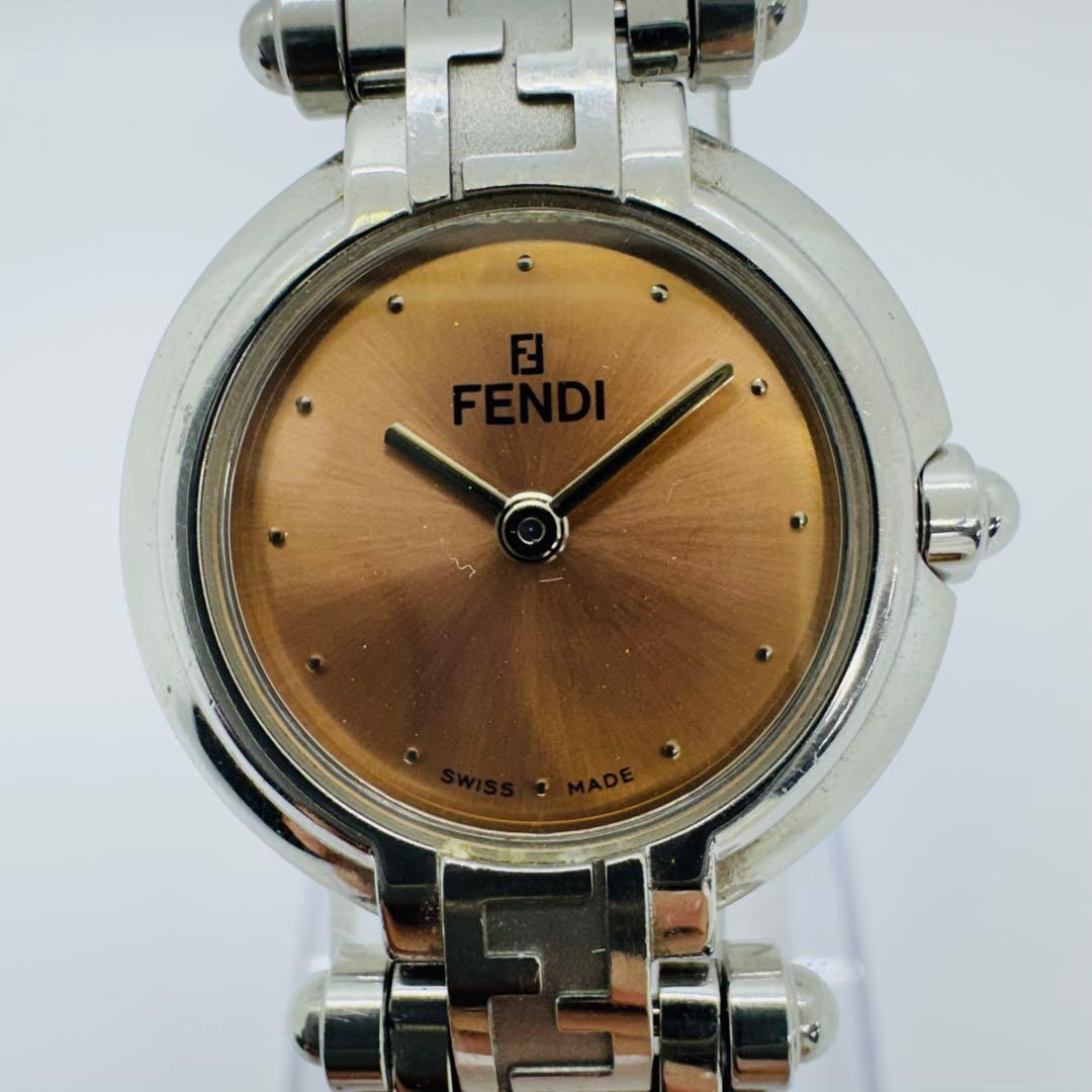 ✨FENDI✨フェンディ✨750L✨オロロジ✨ピンク文字盤✨ズッカ✨腕時計✨