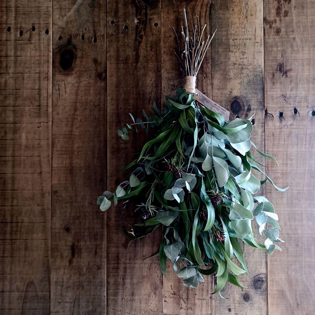 魔女の棲む森 ～香風詩～】ドライフラワー スワッグ グリーンスワッグ