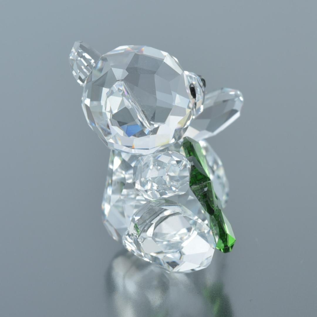 極美品 スワロフスキー クリスタル クリスベア クローバー 箱付き グッドラック