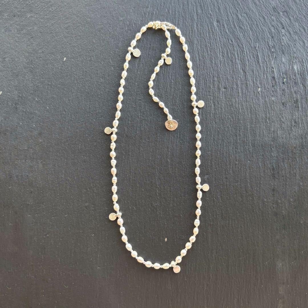 パール カレンシルバー ネックレス