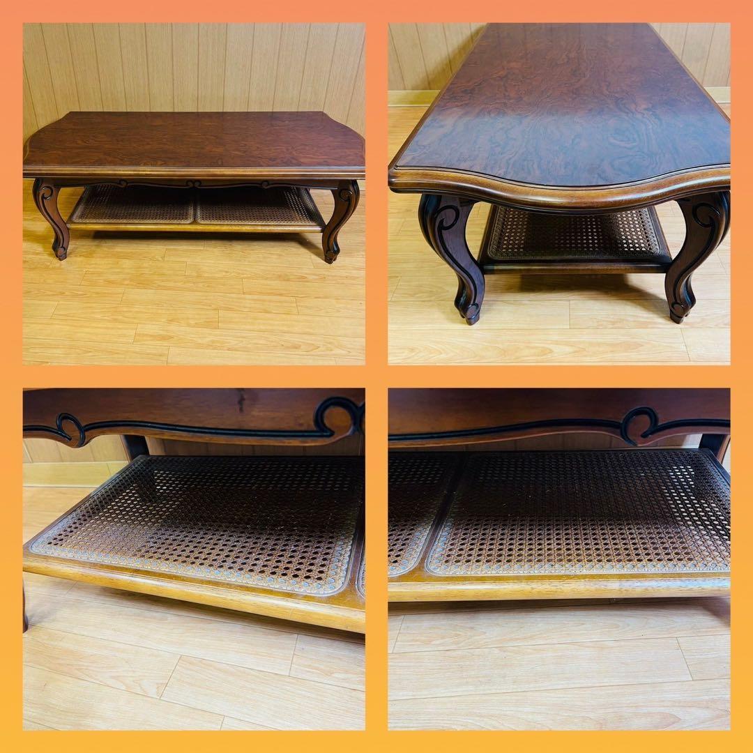 カリモク センターテーブル karimoku ローテーブル ラタン