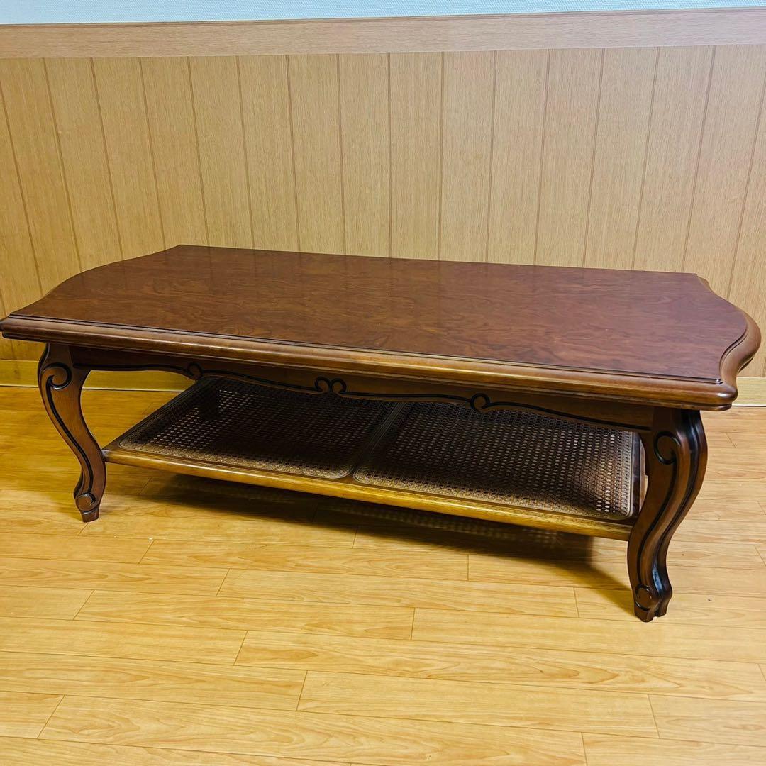 カリモク センターテーブル karimoku ローテーブル ラタン