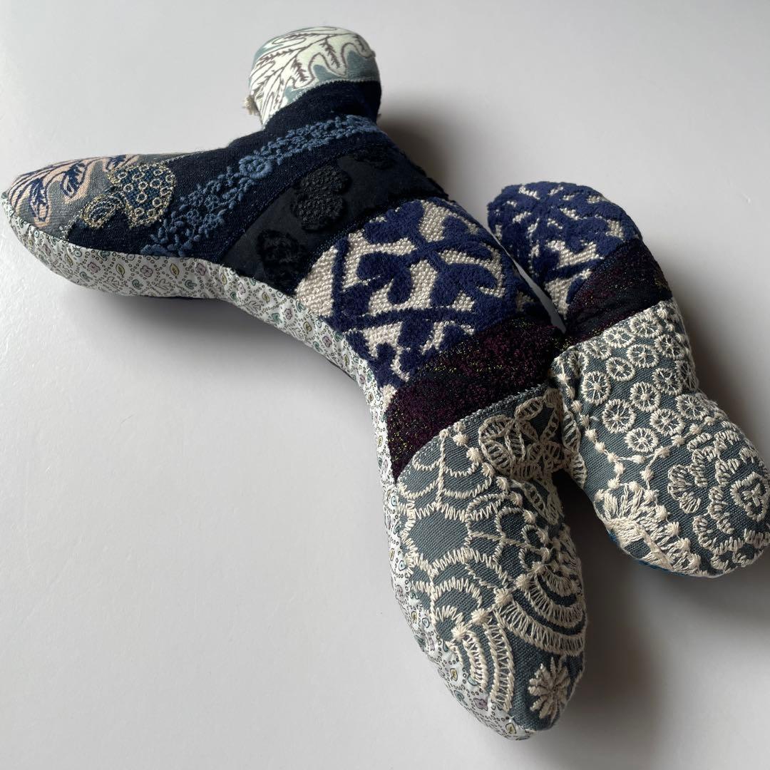 ミナペルホネン ハンドメイド ⭐️W runrunrun 大 モノトーン系 3