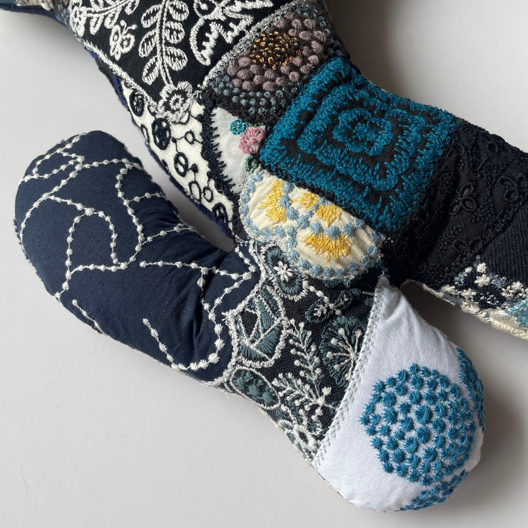 ミナペルホネン ハンドメイド ⭐️W runrunrun 大 モノトーン系 3