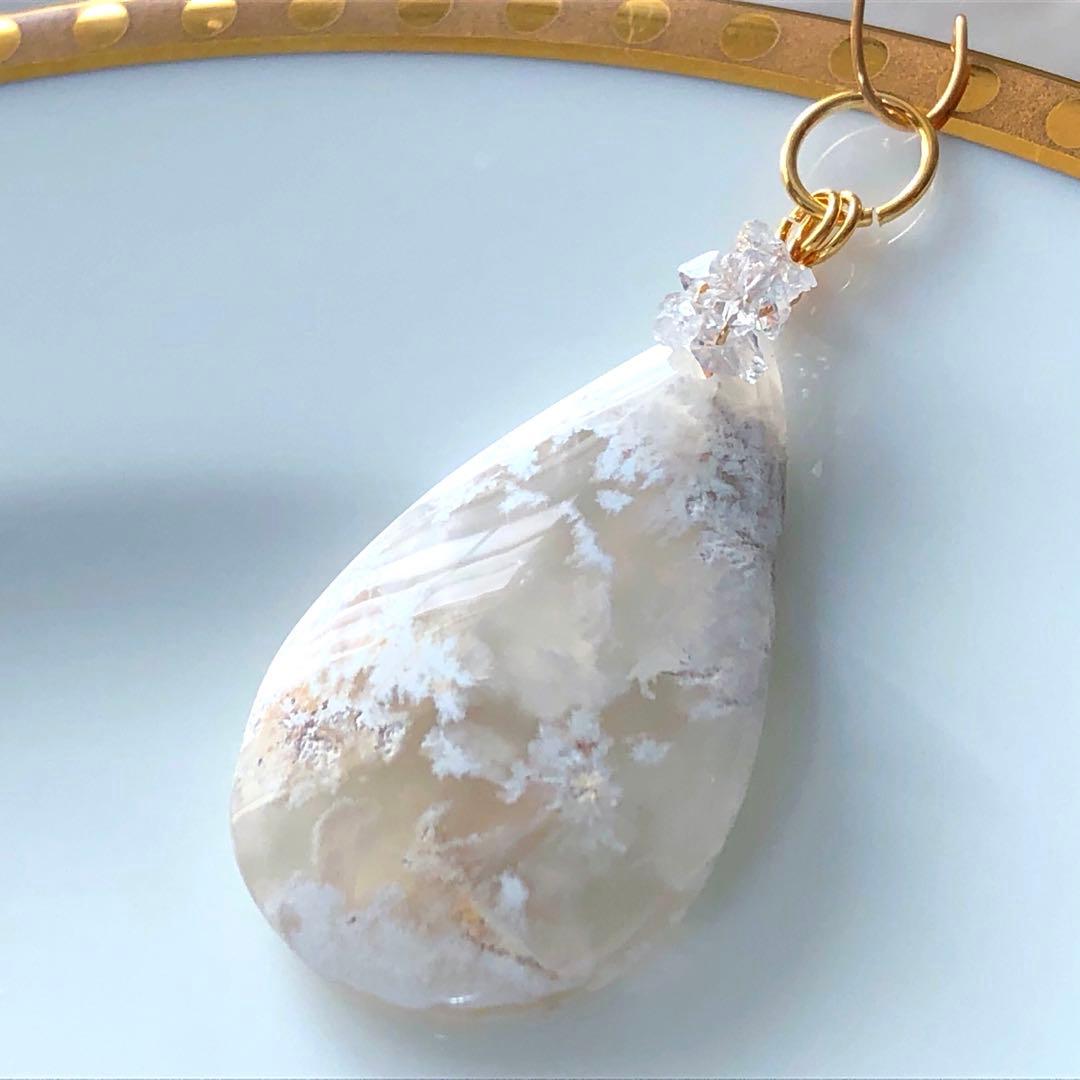 天然石♡極上激レア♡ウォータープルームアゲートのペンダントトップ
