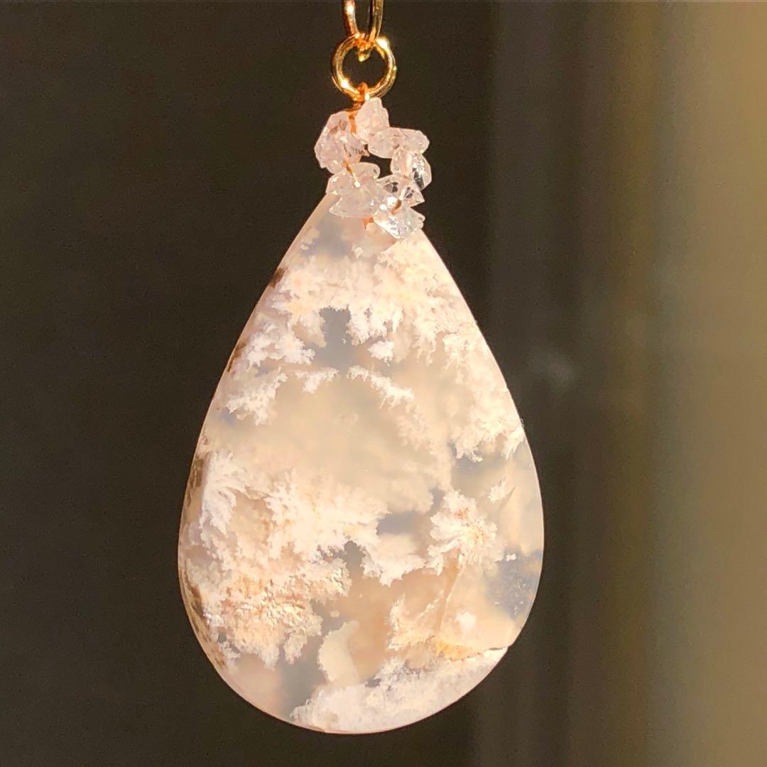 天然石♡極上激レア♡ウォータープルームアゲートのペンダントトップ