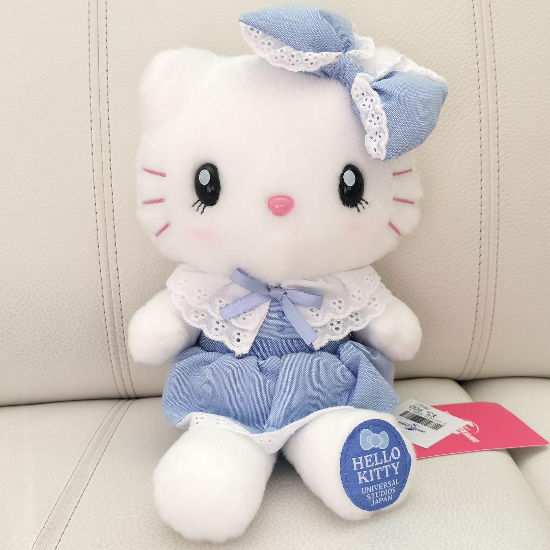 USJユニバ ハローキティ ぬいぐるみ サンリオ キティちゃん ブルー