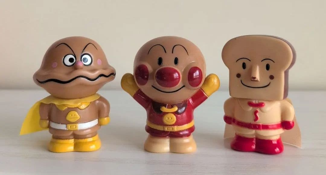 初期ソフビ アンパンマン しょくぱんまん カレーパンマン 1989