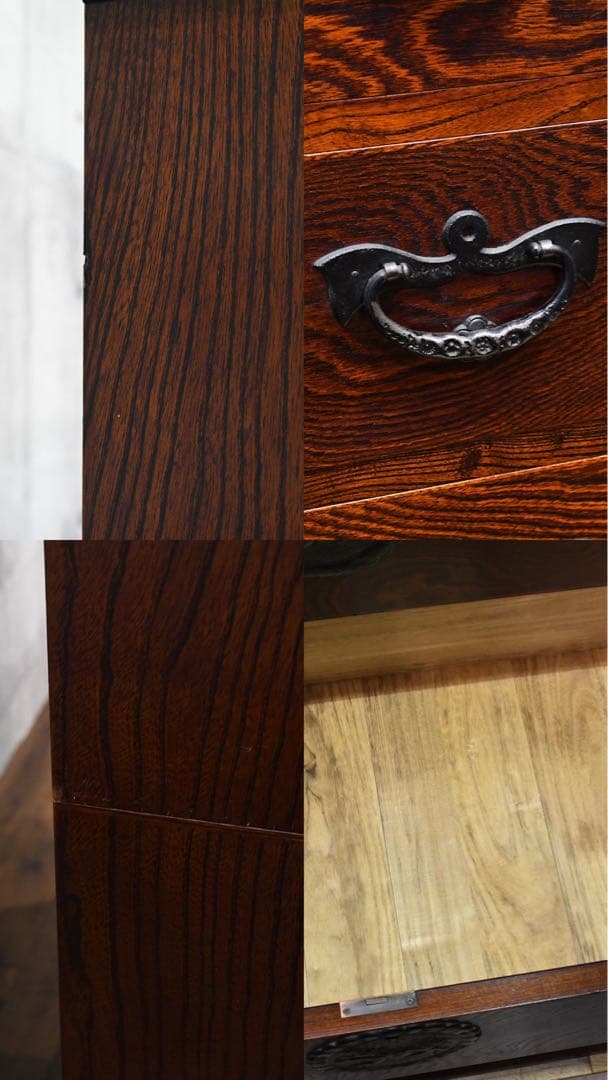 CFC7 長谷川和夫作 伝統工芸 岩谷堂箪笥 8段 整理タンス チェスト 鍵付き