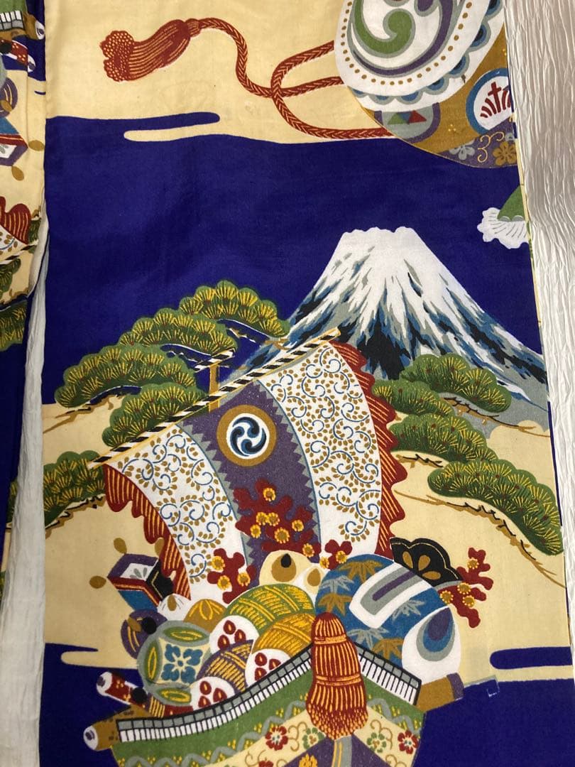 希少　七五三　アンティーク着物　被布セット正絹被布男女兼用　大正ロマン3歳男の子