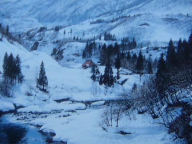 黒沢信男【山峡待春】、希少な額装用画集より、厳選、新品額装、マット額装付