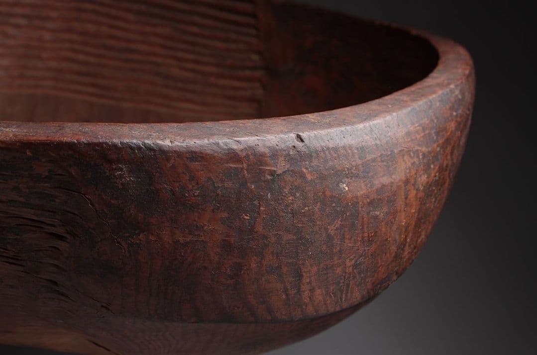 希少 李朝 無垢材 ボウル 大きな 木鉢 こね鉢 古民芸 古道具 古美術
