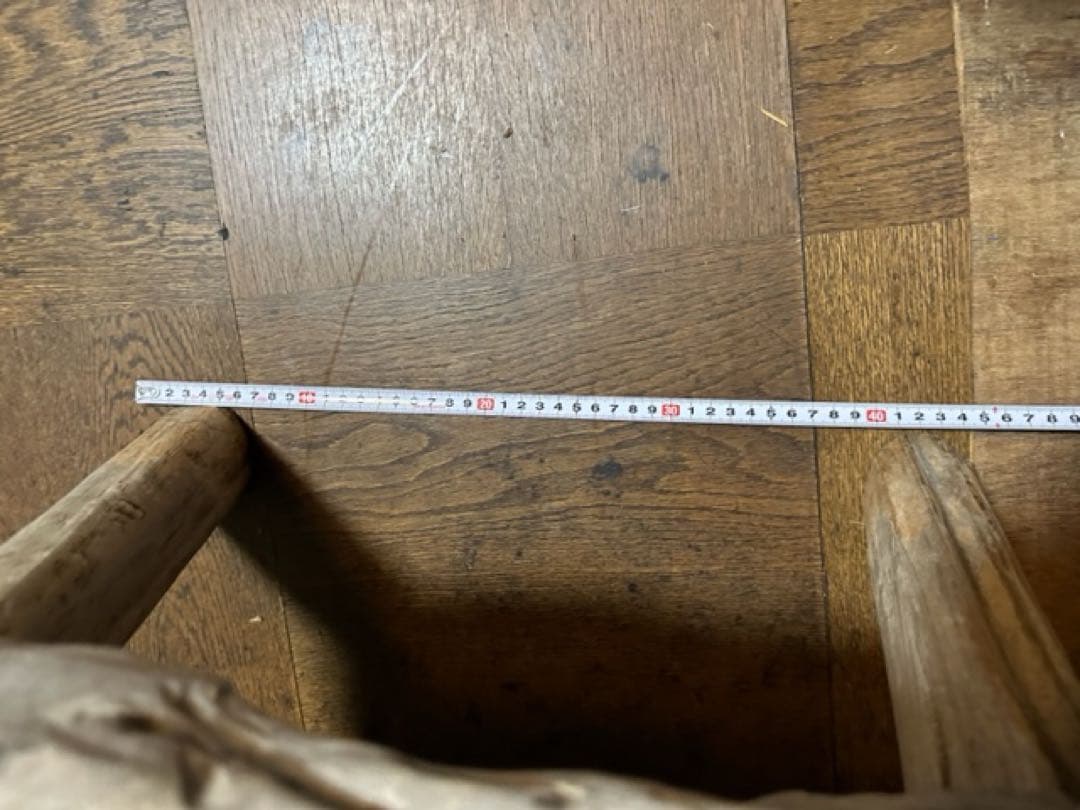 インドネシアチーク古木の臼椅子