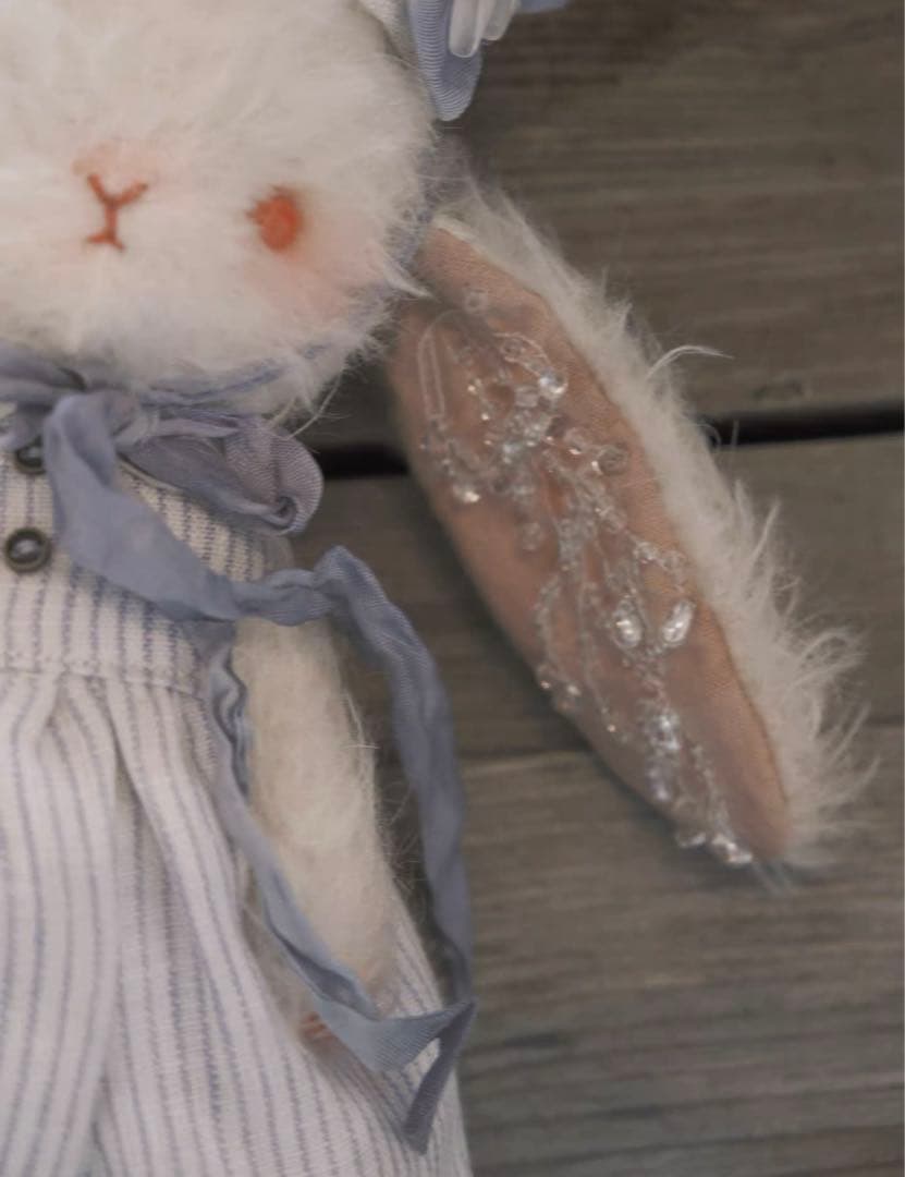 輝くお耳のうさぎ アーティストベア 海外作家様 ハンドメイド