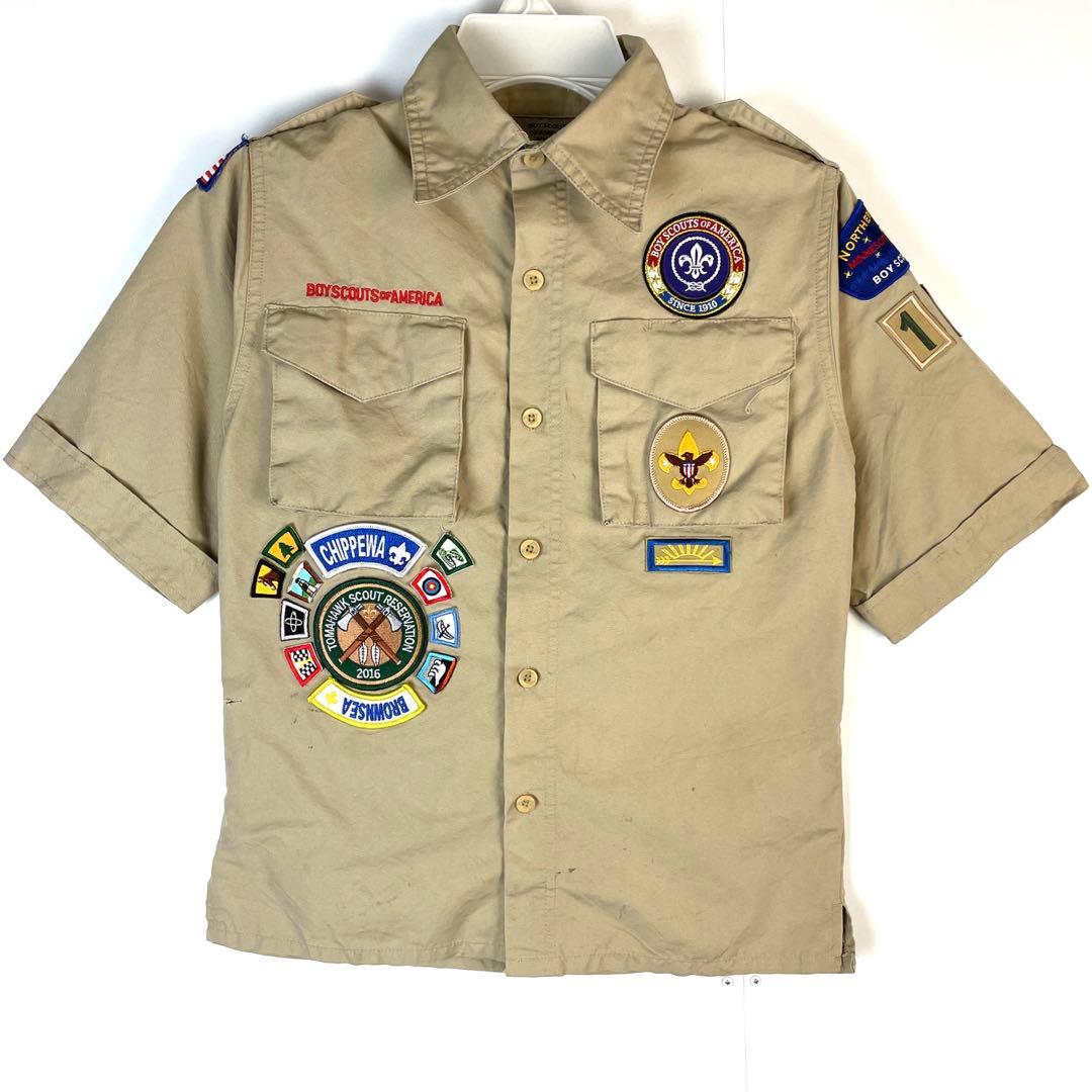 BoyScouts of America半袖ボーイスカウトシャツ刺繍ワッペン - メルカリ