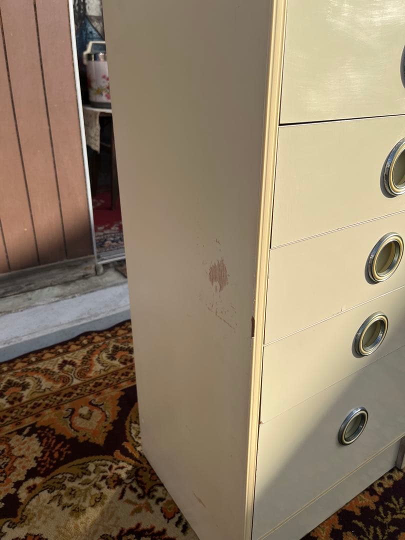 アーチ型 食器棚 インテリア 水屋 飾り棚 白 ホワイト 昭和レトロ 当時物