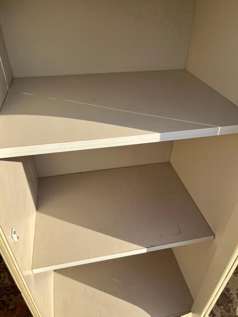 アーチ型 食器棚 インテリア 水屋 飾り棚 白 ホワイト 昭和レトロ 当時物